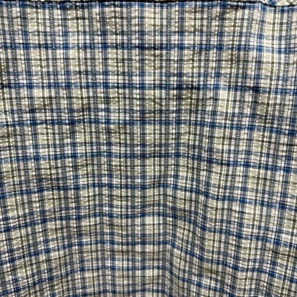 Cabela’s Plaid Short Sleeve Outdoor Shirt 2XL Coolmax UPF30 Textured Button Up - Picture 14 of 16